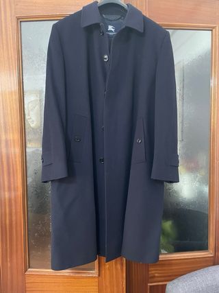 Abrigo Burberry Hombre Azul Marino