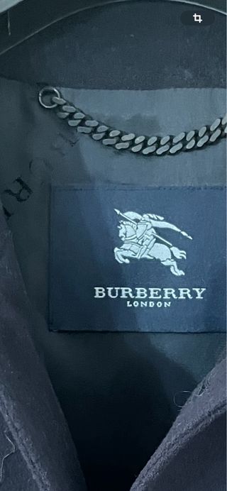 Abrigo Burberry Hombre Azul Marino