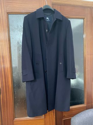 Abrigo Burberry Hombre Azul Marino