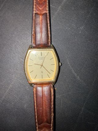 Reloj Citizen Vintage Dorado y Marrón