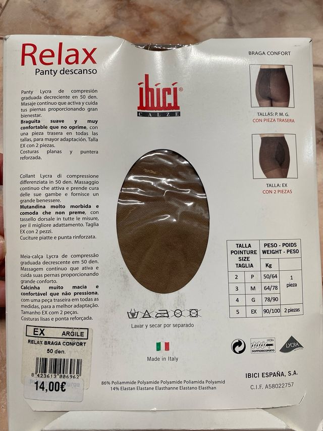 Medias Ibici Relax Talla XL 50d