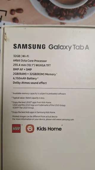 Samsung Tab A Tablet Plata