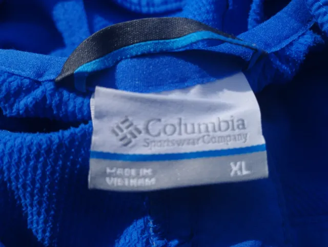 Chaqueta Columbia Azul con Capucha talla XL niño