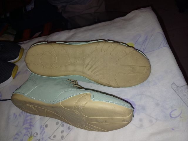 Botas de couro verde