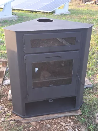 Estufa Leña R5 Horno Max Negra