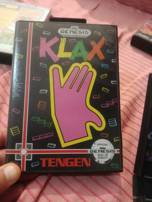Klax Tengen Sega Genesis Puzzle