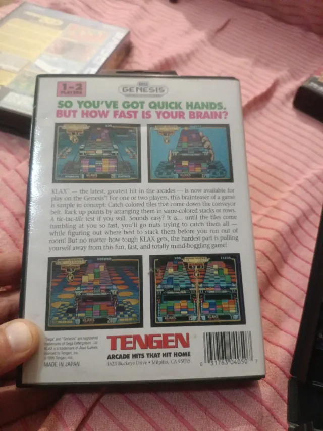 Klax Tengen Sega Genesis Puzzle