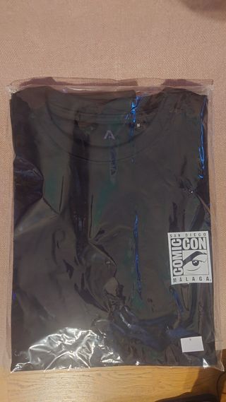 Camiseta negra Comic Con Málaga 2025 Talla M