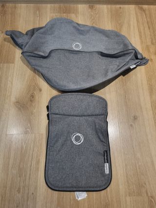 Capota y cubrepiés gris melange Bugaboo camaleon