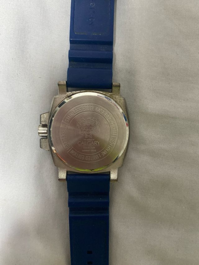 Reloj Calgary Cronógrafo Azul y Plateado