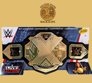 Cintura Wrestling WWE NXT Oro e Nero