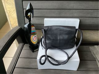 Bolso Piel Negro Massimo Dutti