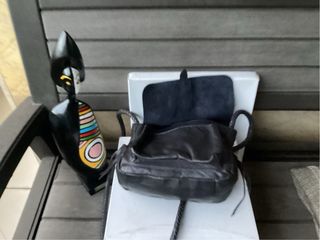 Bolso Piel Negro Massimo Dutti