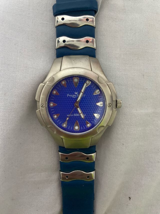 Reloj Philippe Binet Azul y Plateado