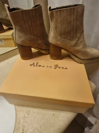 Botas Alma en Pena Beige/Marrón Talla X