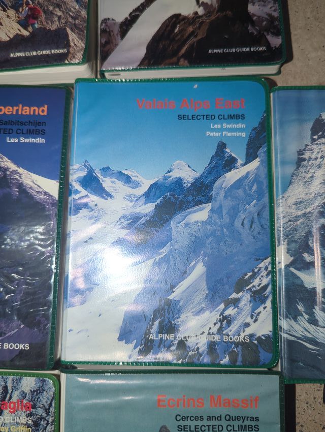 Colección libros escaladas y ascensiones Alpes