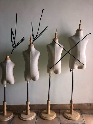2 Maniquíes Beige Casi Sin Uso 30 e la unidad 