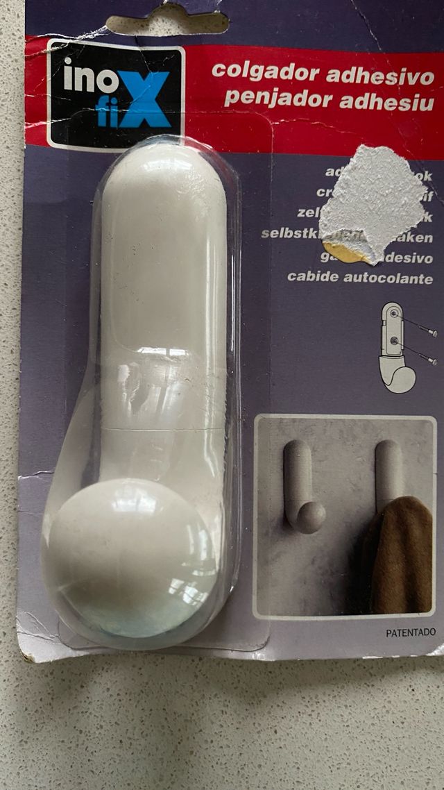 Colgador adhesivo Inox