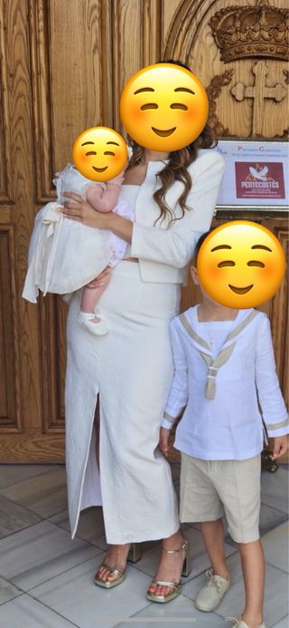 Vestido Novia Civil / Madre Bautizo Comunión