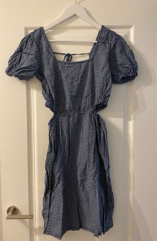Vestido cuadros Lefties talla S