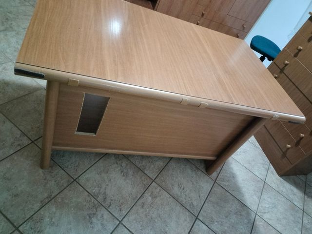 Mesa de estudio madera roble