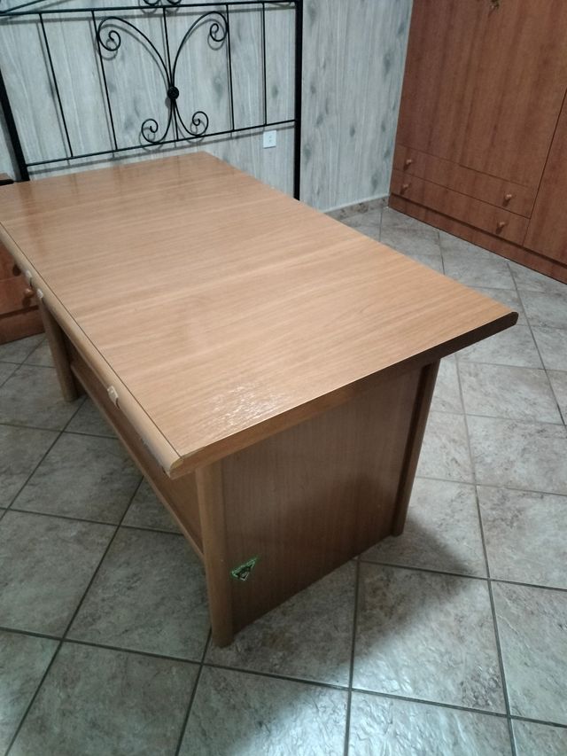 Mesa de estudio madera roble