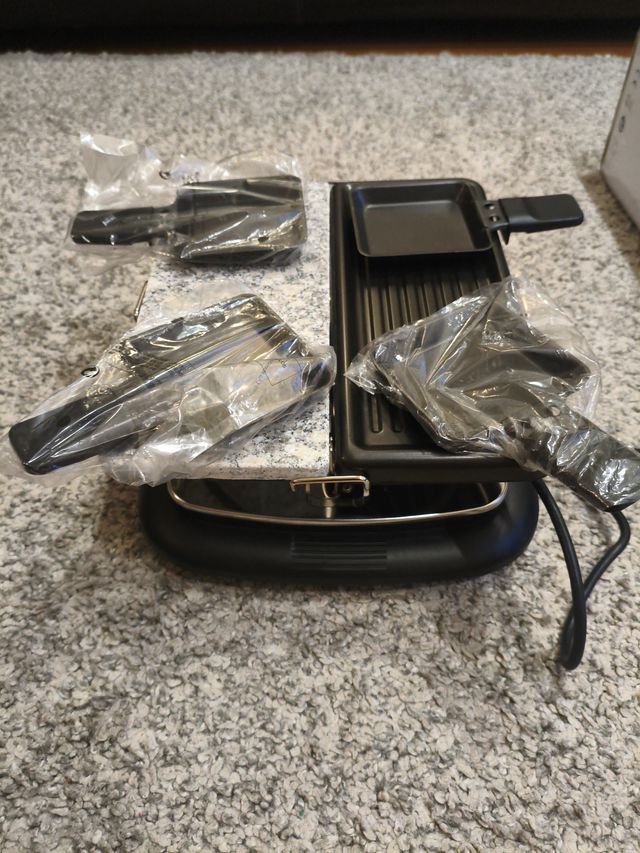 Fantástica Raclette con piedra y plancha