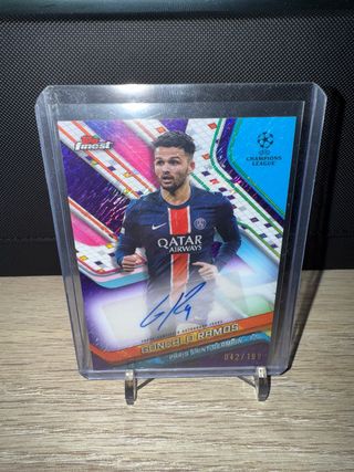 Carta Gonçalo Ramos PSG Topps Finest Autograph