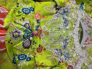 Traje de Fallera Niña Verde pistacho 8-10 años