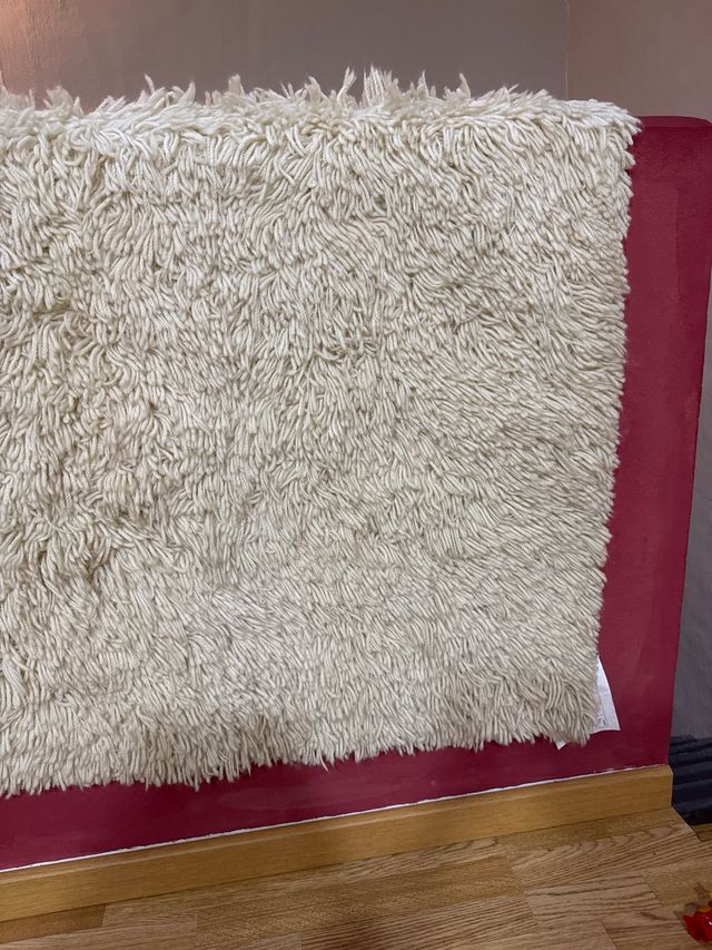 Alfombra Ikea Pelo Blanco Roto Nueva