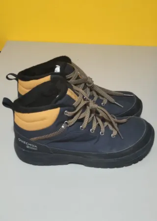 Botas montaña senderismo azul/amarillo T42