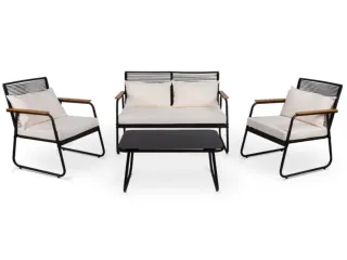 Set da terrazza: 2 poltrone+1 divano+tavolo_Mc Haus