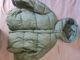 Anorak Puffer Mango T.M Oversize Verde Kaki