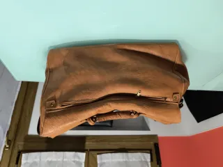Bolso de viaje de cuero vintage
