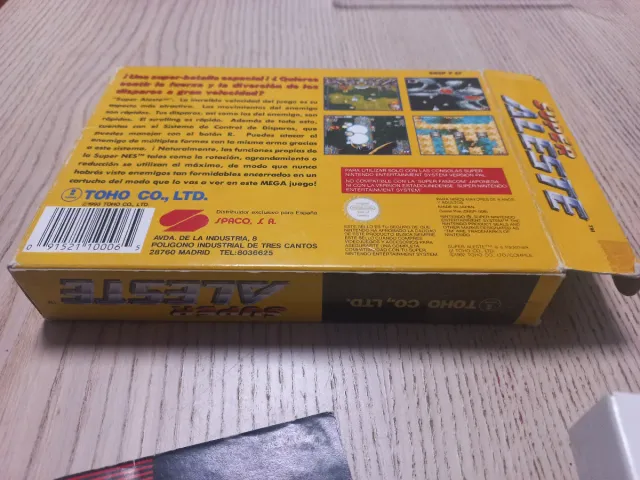 Super Aleste Super Nintendo PAL España