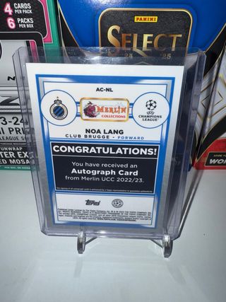 Carta Noa Lang Merlin Topps Autograph
