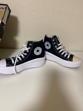 Converse Botas Negras Plataforma Nuevas