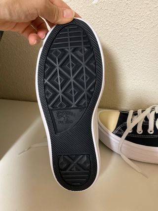 Converse Botas Negras Plataforma Nuevas
