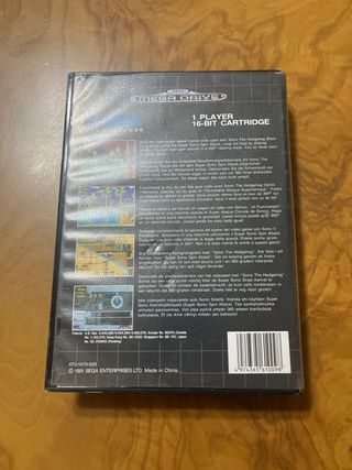 Sonic the Hedgehog Mega Drive Cartucho