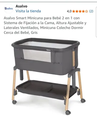 Asalvo Minicuna Colecho Smart Gris