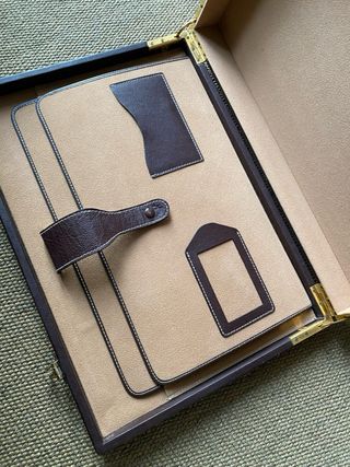 Maletín rígido Beige y Marrón