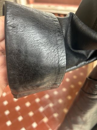 Trench de piel J. Roca negro