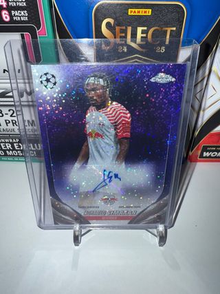Carta Topps Chrome Adhamed Simakan Autografiada