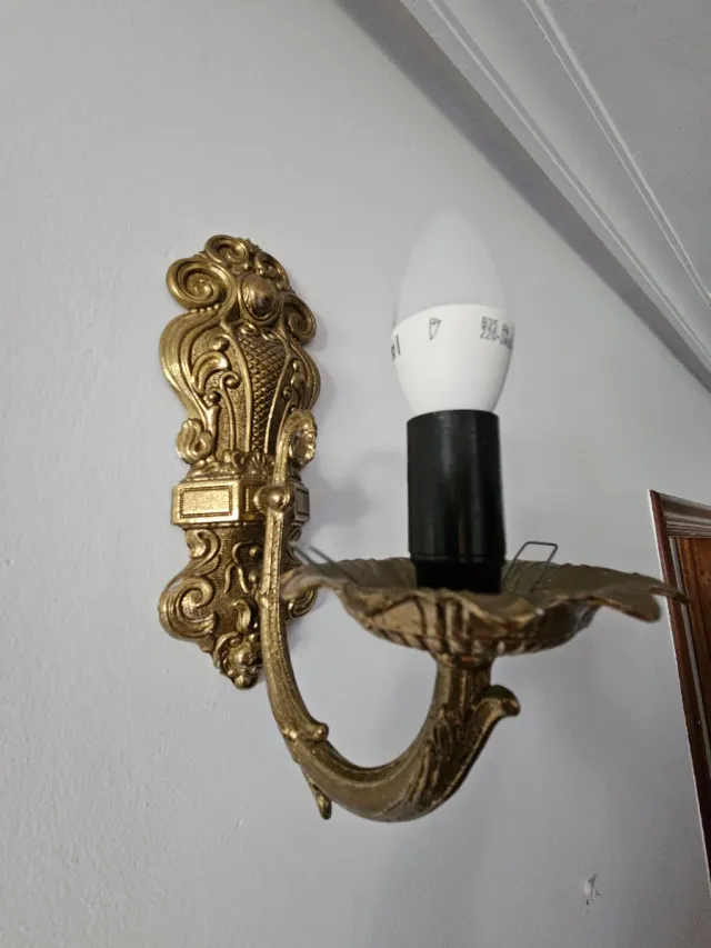 Aplique de pared bronce