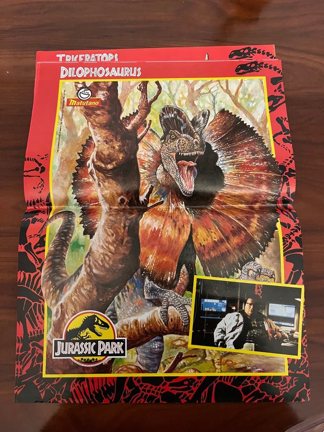 Póster Jurassic Park Triceratops Matutano