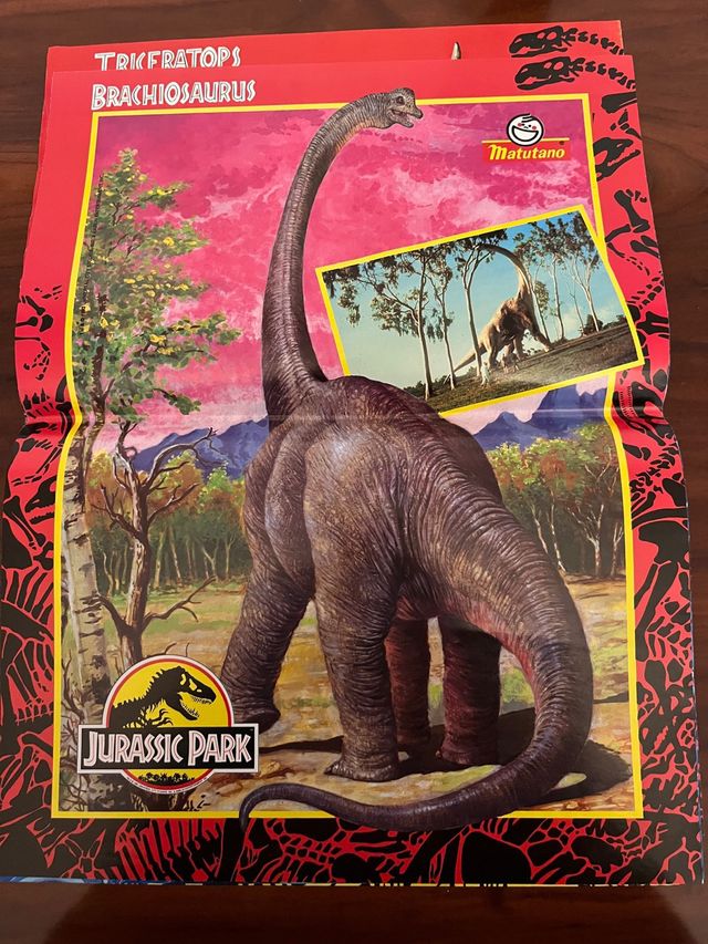Póster Jurassic Park Triceratops Matutano