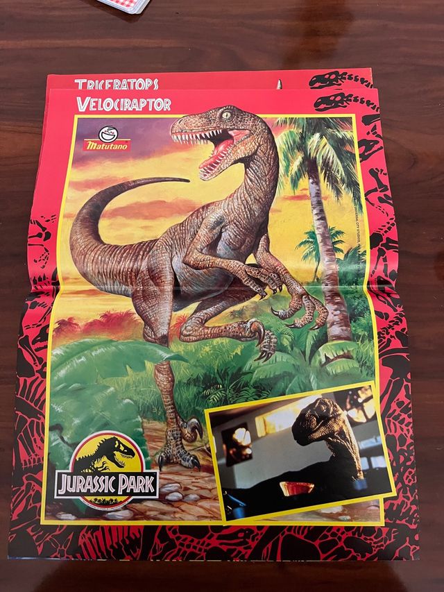 Póster Jurassic Park Triceratops Matutano