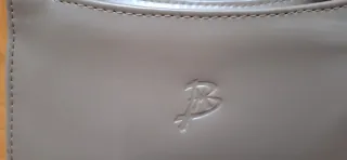 Bolso de mano beige