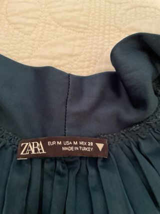 Vestido Zara plisado talla única