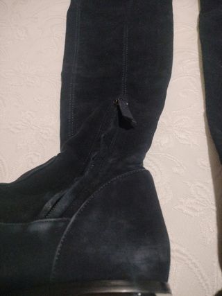 Botas altas Massimo Dutti ante azul marino